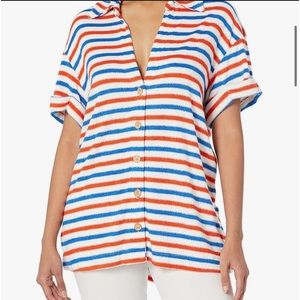 Show Me Your Mumu Women's Parker Button Down Red White and Blue